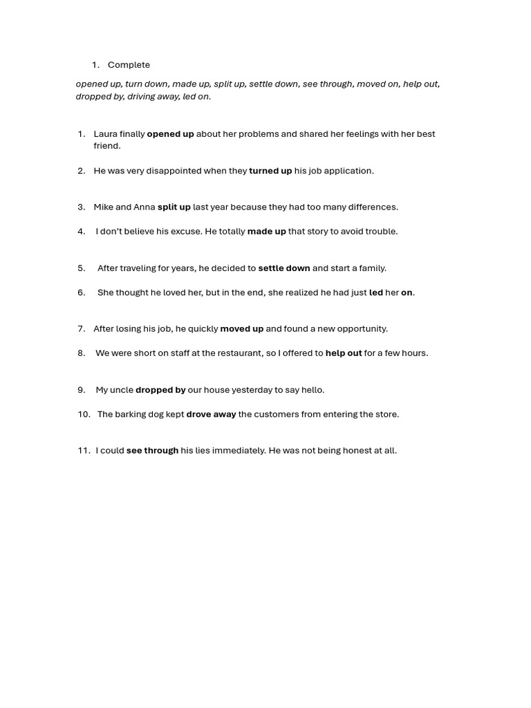 Common Phrasal Verbs Explained | PDF