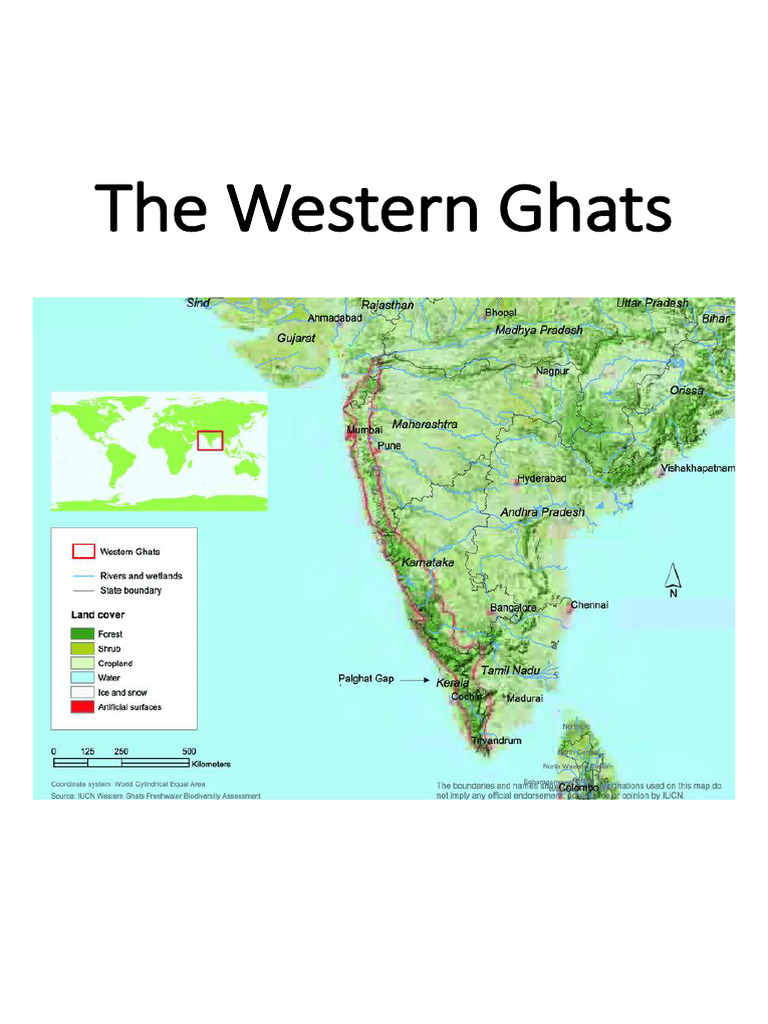 Sahyadri Mountains Overview and Map | PDF