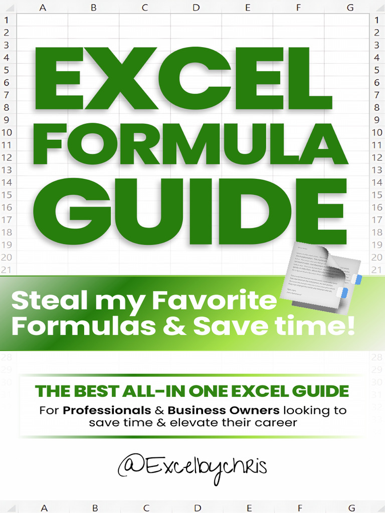 Excel Formula Guide - @Excelbychris | PDF | Microsoft Excel | Mean