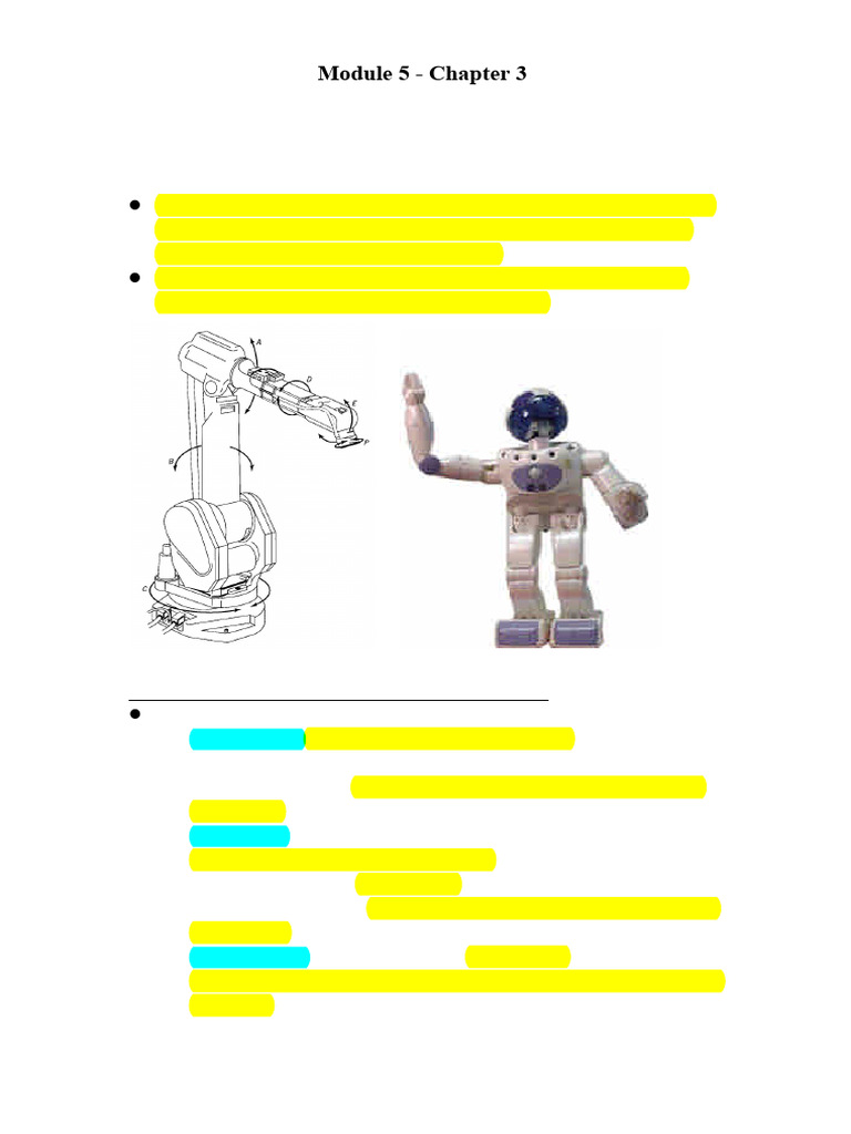Module 5.1 Robotic Systems | PDF | Robotics | Rotation