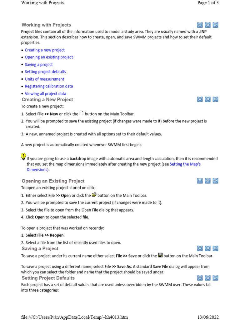 Working With Projects | PDF
