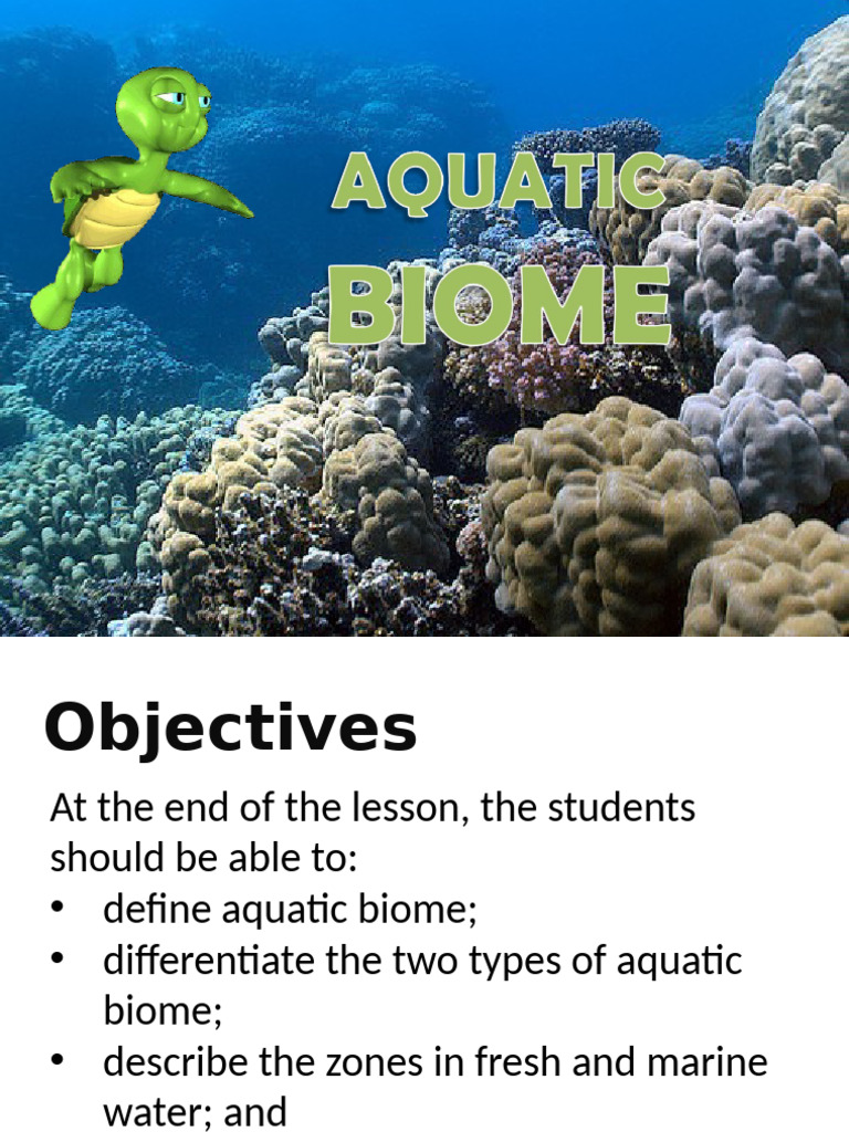 Lesson+3.2 +Aquatic+Biome | PDF | Plankton | Coral Reef