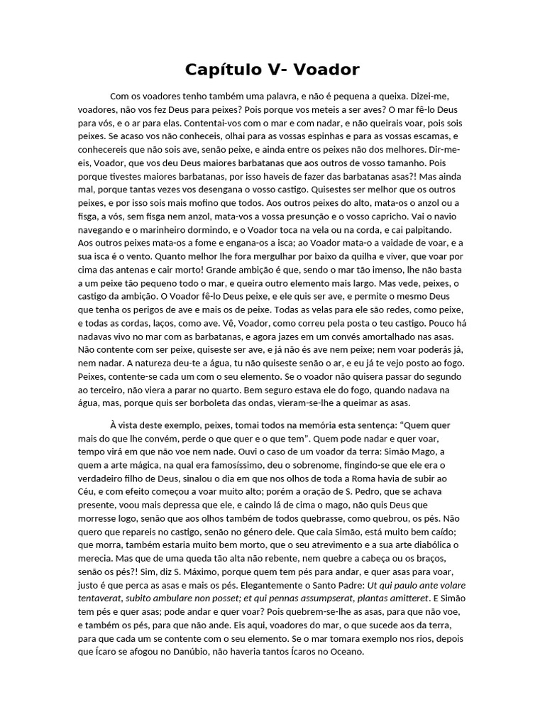 Voador: A Ambição e Seus Perigos | PDF | Voo | São Pedro