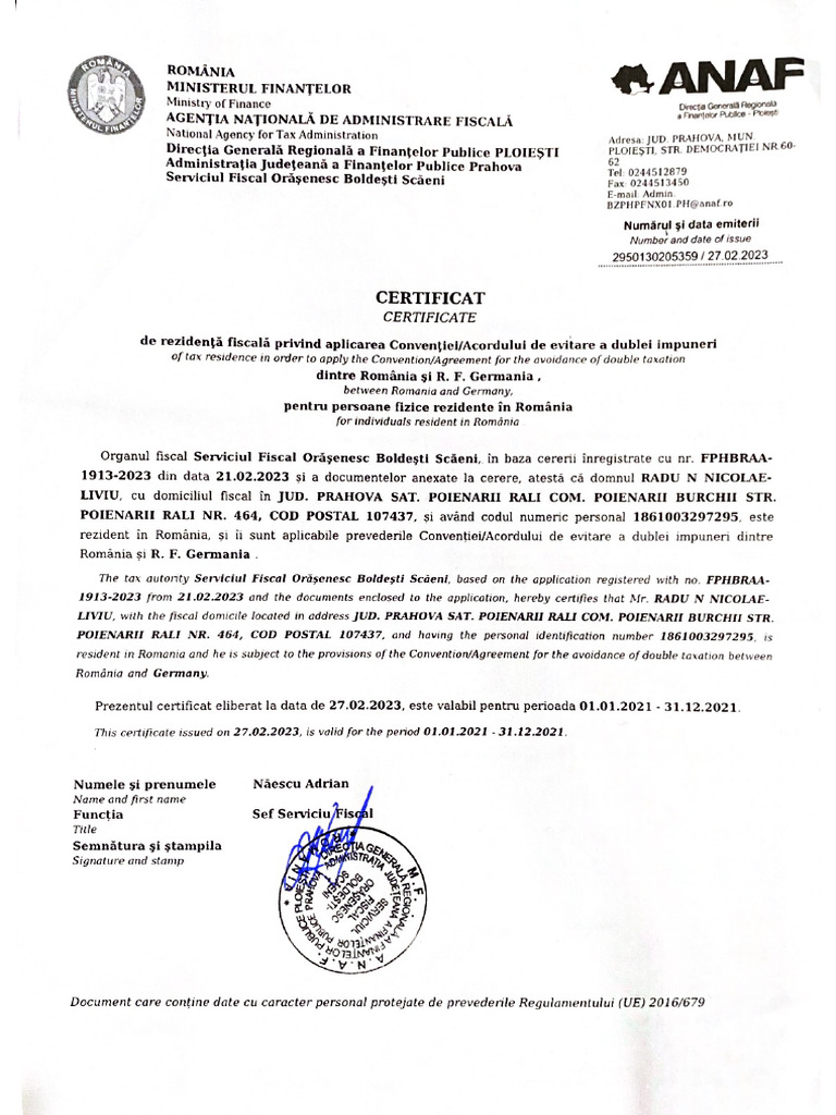 Certificat PDF | PDF