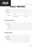 Daily Team Leader Report Template | PDF