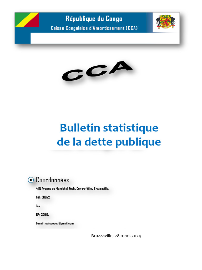 Bulletin de la dette publique 2024 | PDF | Prêts | Dettes