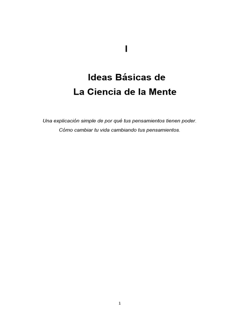 Poder de los Pensamientos en la Vida | PDF | Pensamiento | Mente