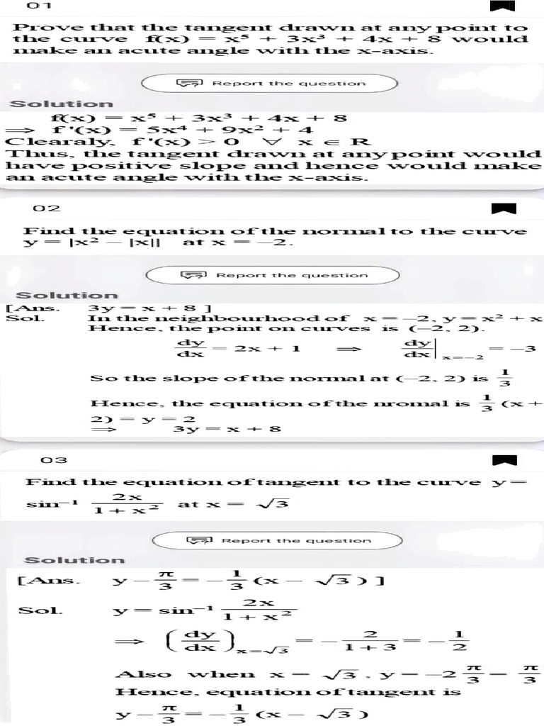 Exercise 2.2 (Advanced) | PDF | Tangent | Slope