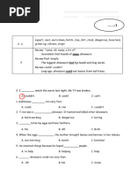 Movers Authentic 1 - Test 3 KEY | PDF