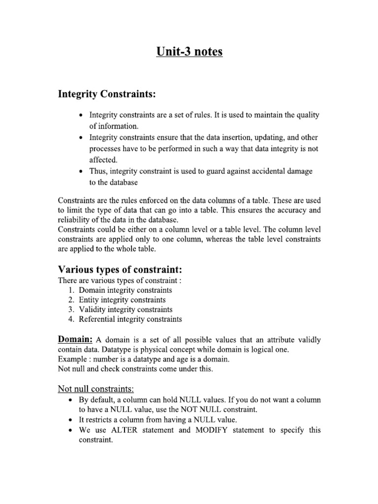 Unit 3 Notes | PDF