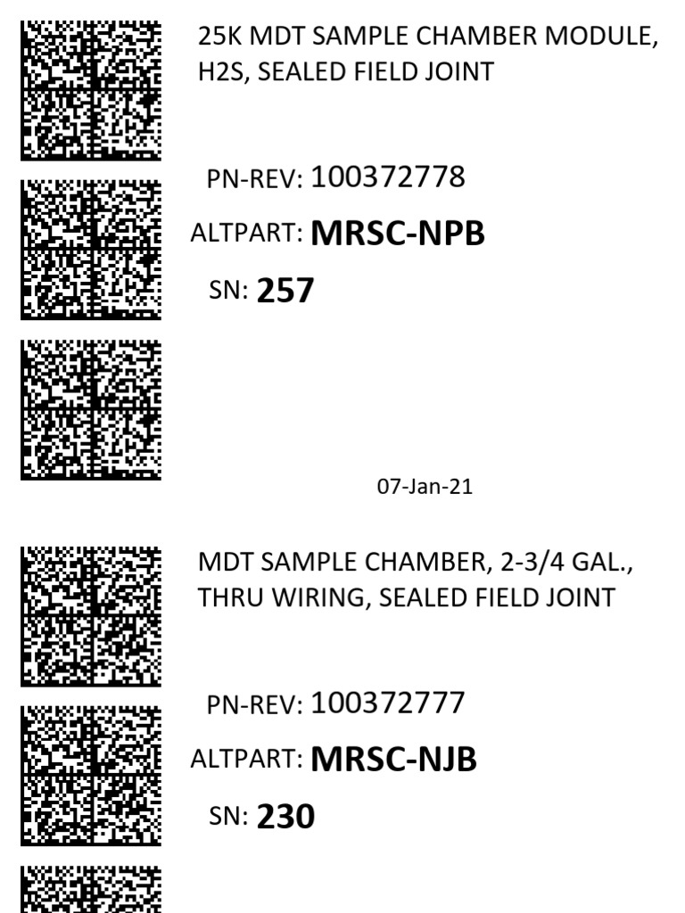 MDT Sample Chamber Modules Overview | PDF