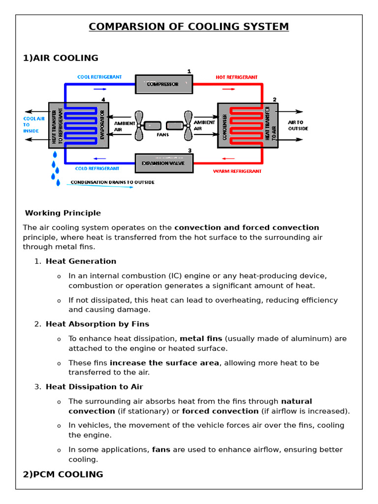 comparision of cooling system[1] | PDF | Radiator | Heat Transfer