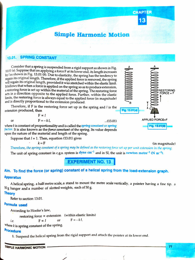 Understanding Spring Constant and Hooke's Law | PDF | Force | Physical ...