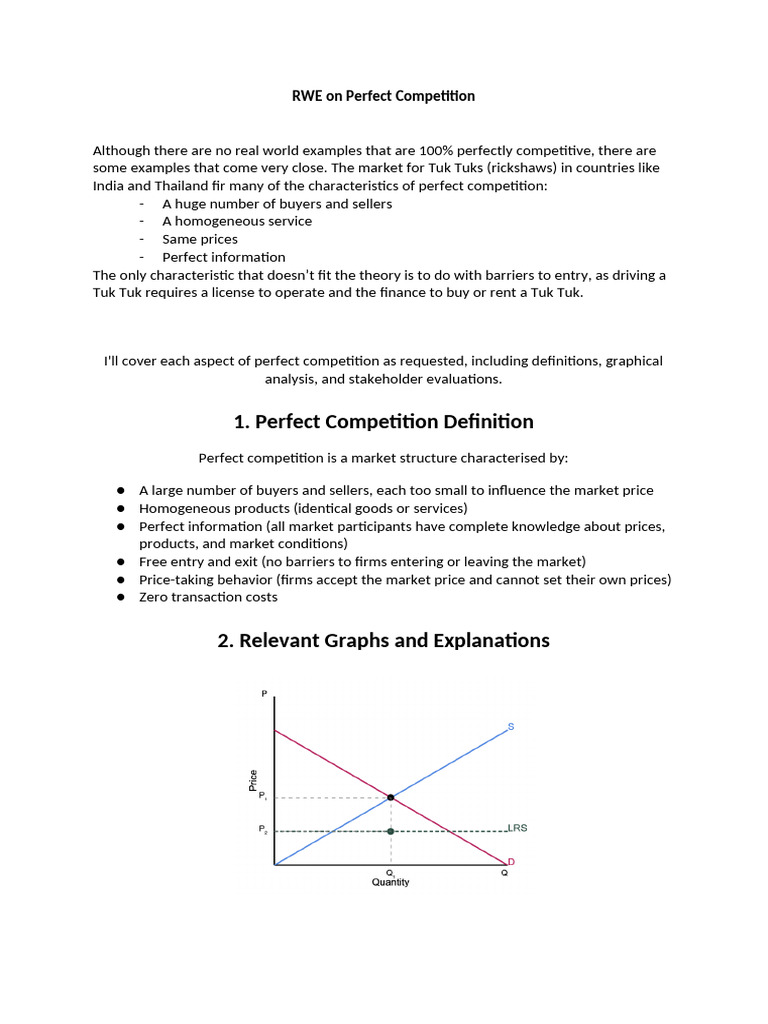 Understanding Perfect Competition Dynamics | PDF | Monopoly | Perfect ...