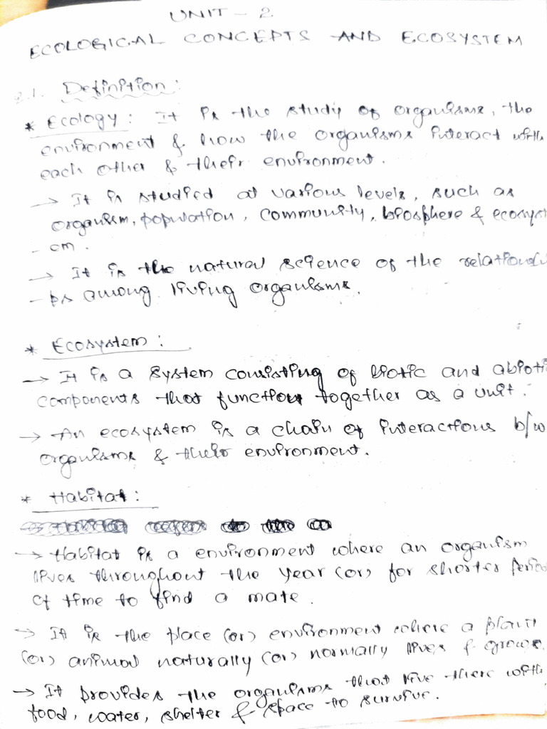 Evs Notes Unit 2 | PDF