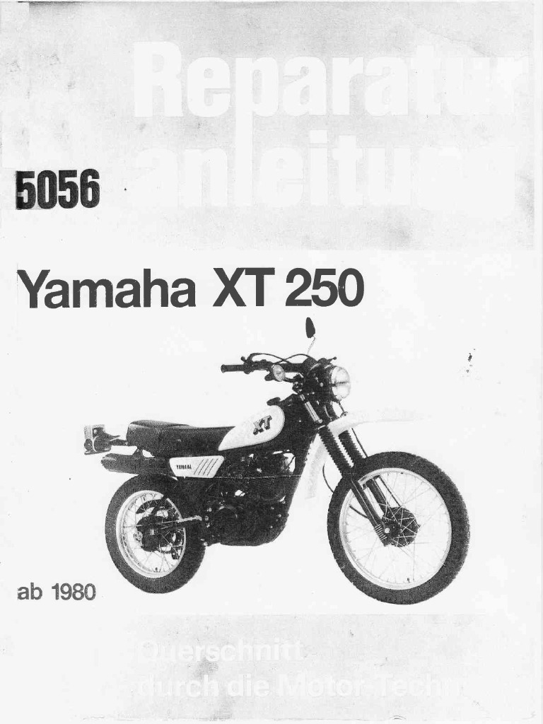 YAMAHA XT250サービスマニュアル　　QQS−CLT−000−B7C YAMAHA XT250サービスマニュアル QQS−CLT−000−B7C YAMAHA XT250