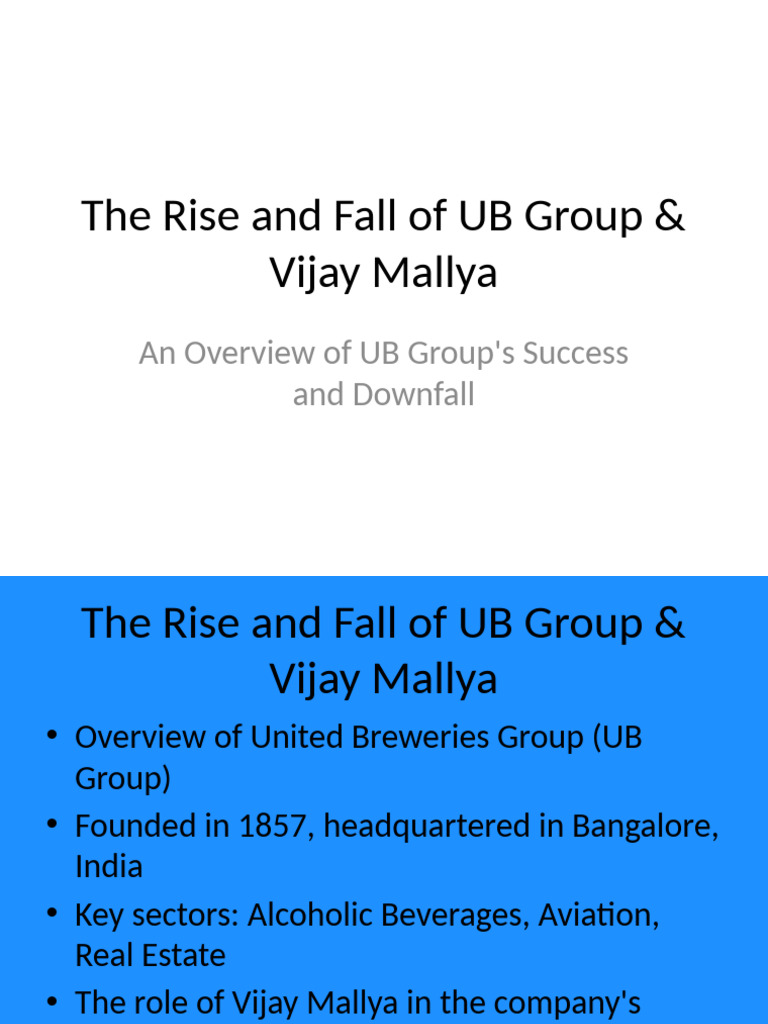 UB Group's Rise and Fall Explained | PDF