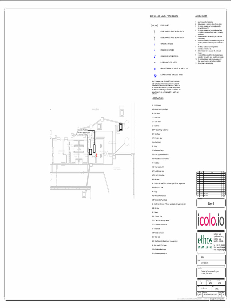 NB02-ETH-GH-00-DR-J-1000 Combined M-E Layout, Major Equipment Locations ...