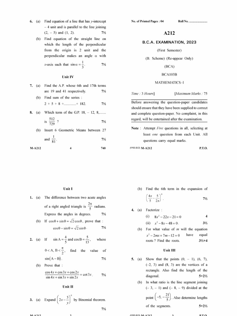 Maths 2023 | PDF