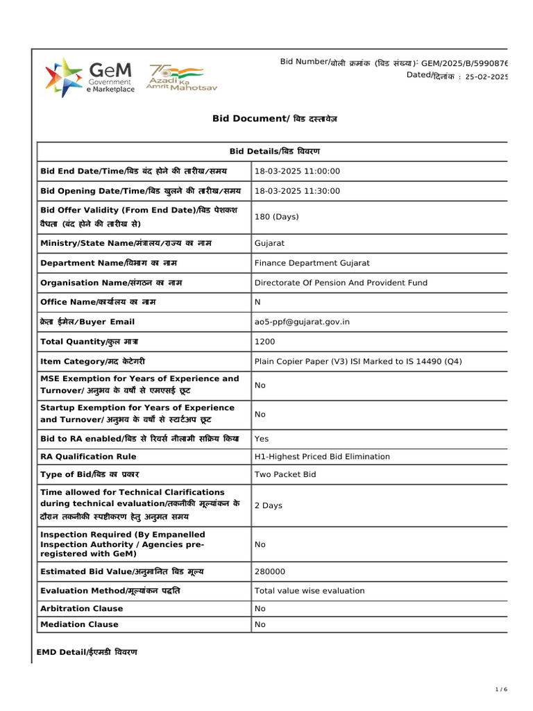 Gem Bidding 7568881 Pdf Procurement Auction