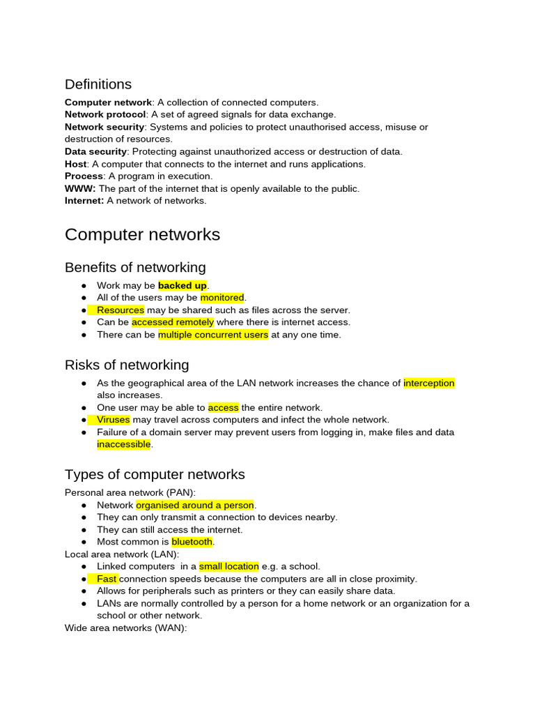 Fundamentals of Computer Networks | PDF | Computer Network | Internet ...