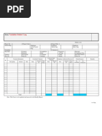 Format - Tour Program Cum Control Chart | PDF