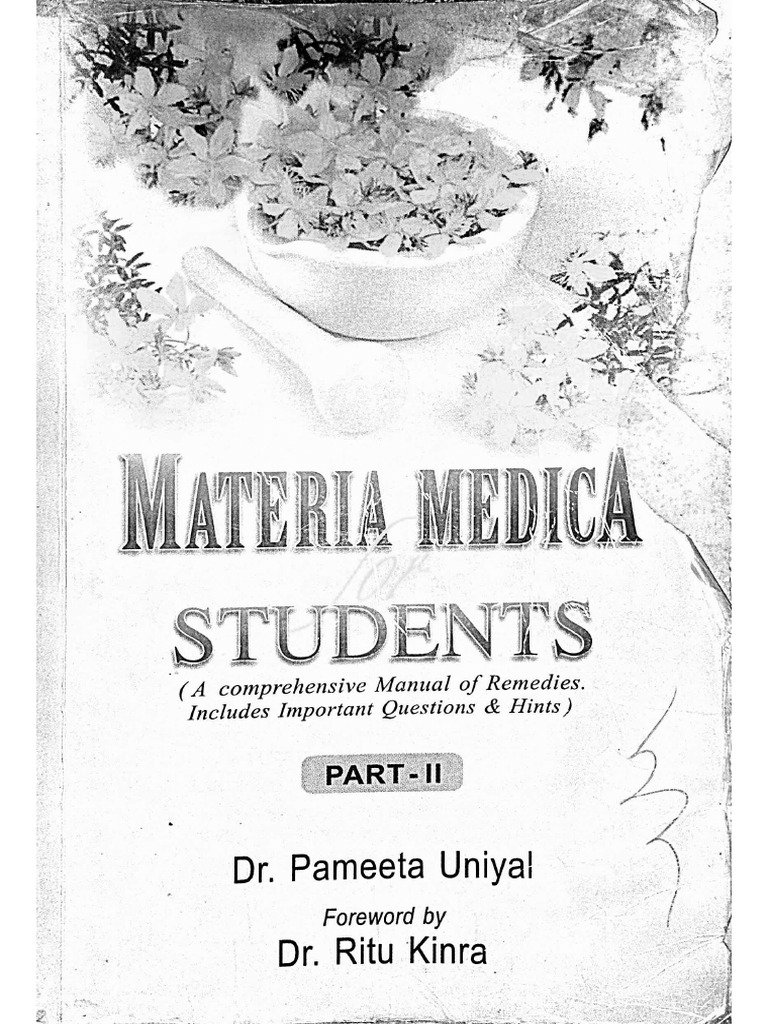Materia Medica For Students - Part-2 - by Ritu Kinra | PDF