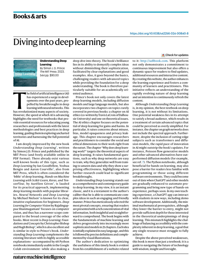 NMI Review | PDF | Deep Learning | Artificial Intelligence