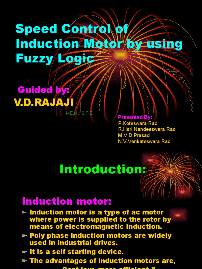 Fuzzy Logic Speed Control for Induction Motors | PDF | Technology ...