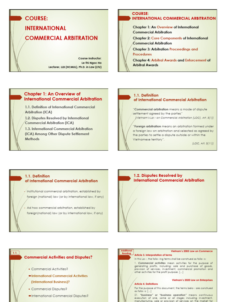 International Commercial Arbitration Guide | PDF | Alternative Dispute ...