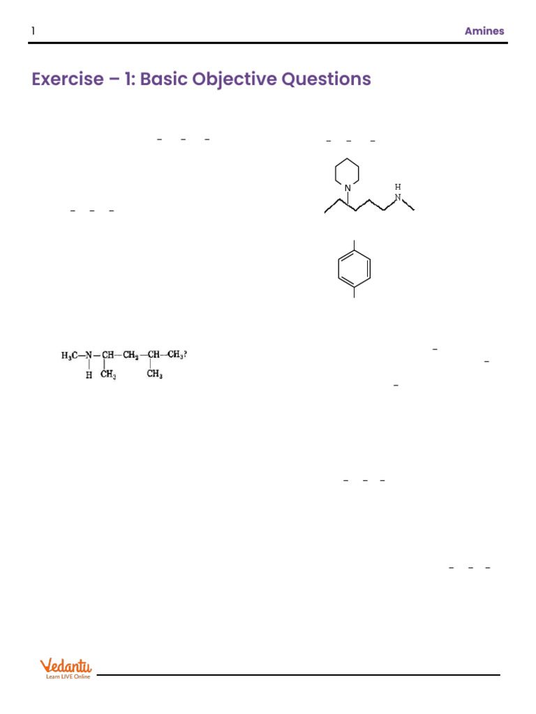 IUPAC Naming and Types of Amines | PDF | Amine | Nitrogen
