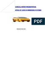 Automation of Cars in Embedded Systems