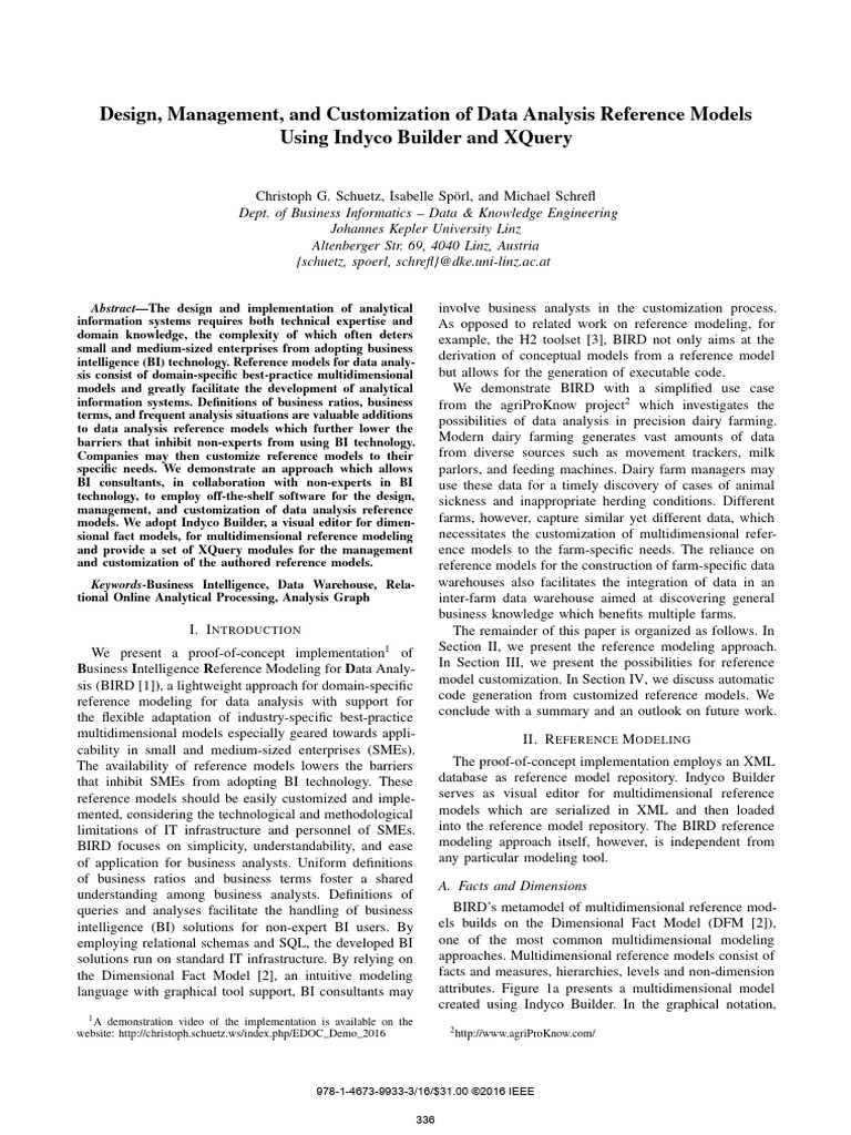 (P) SCHUETZ 2016 - Design, Management, and Customization of Data ...