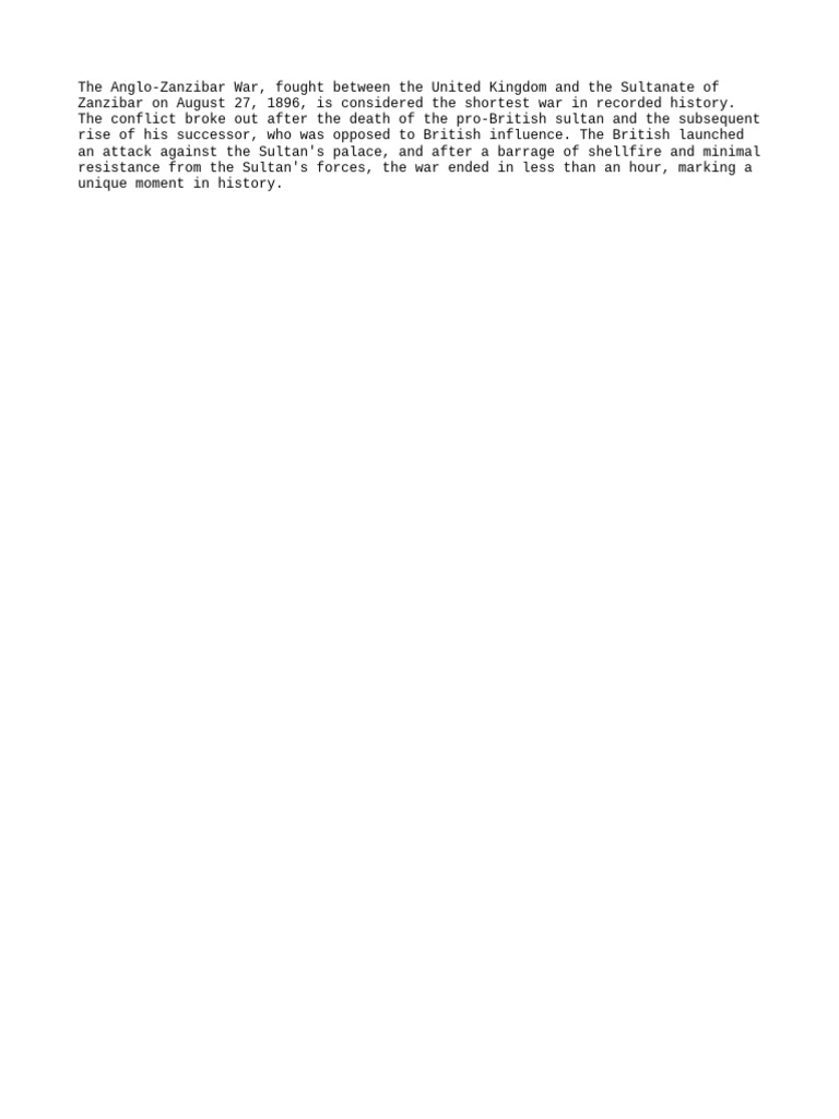 A document titled 'The Shortest War in History Lasted Only 38 To 45 Minutes'—a metaphor for the brevity of his patience and the length of his monologue.
