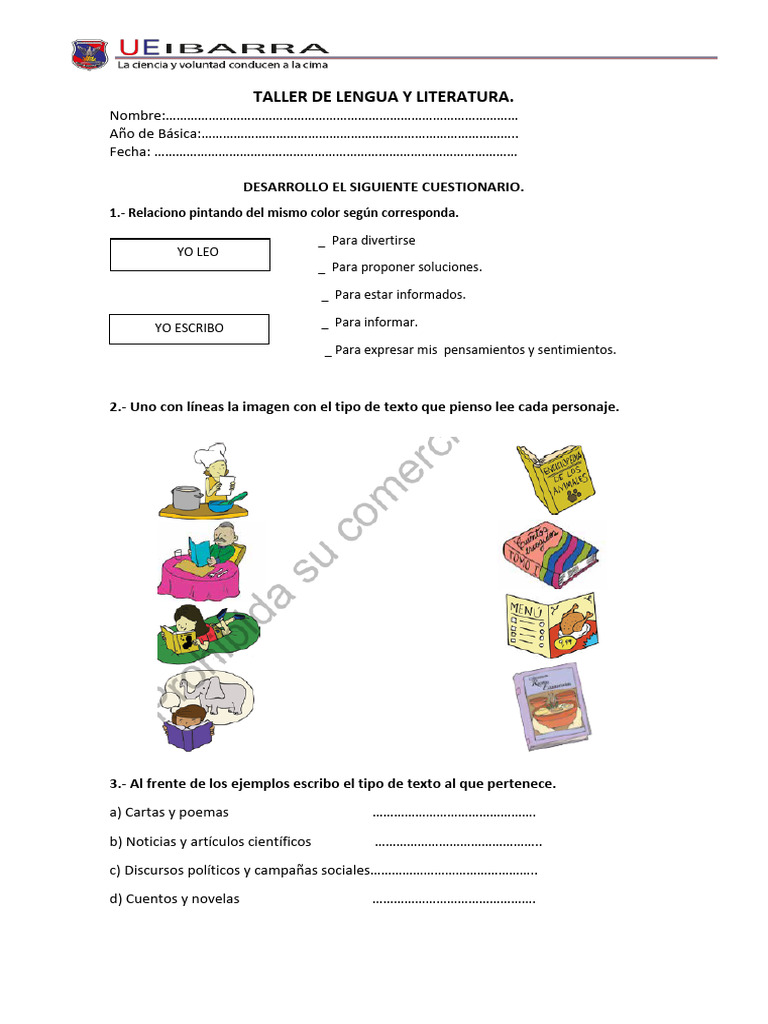 Taller de Lengua y Literatura para Niños | PDF