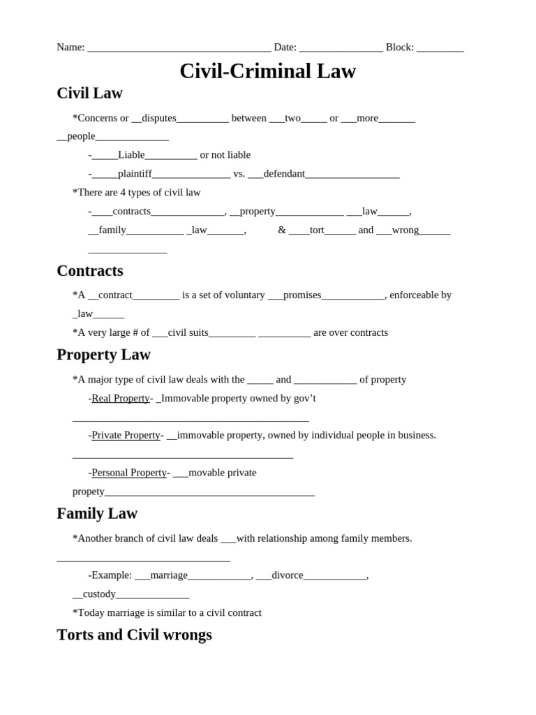 Civil-Criminal Notes | PDF | Lawsuit | Plea