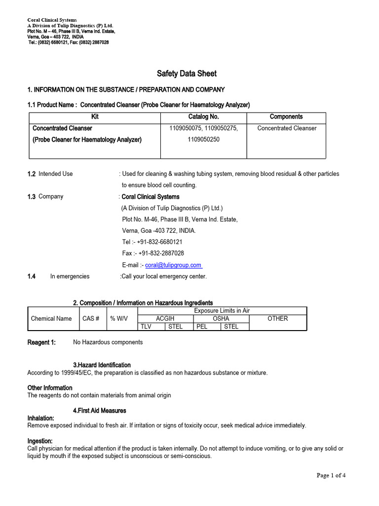 Concentrated-Cleaner Productbrochure 15420220325.104012 | PDF | Water ...