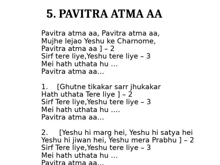 5.pavitra Atma Aa | PDF