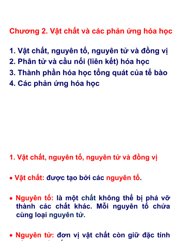 2 Vat Chat Va Cac Phan Ung Hoa Hoc-Sv | PDF