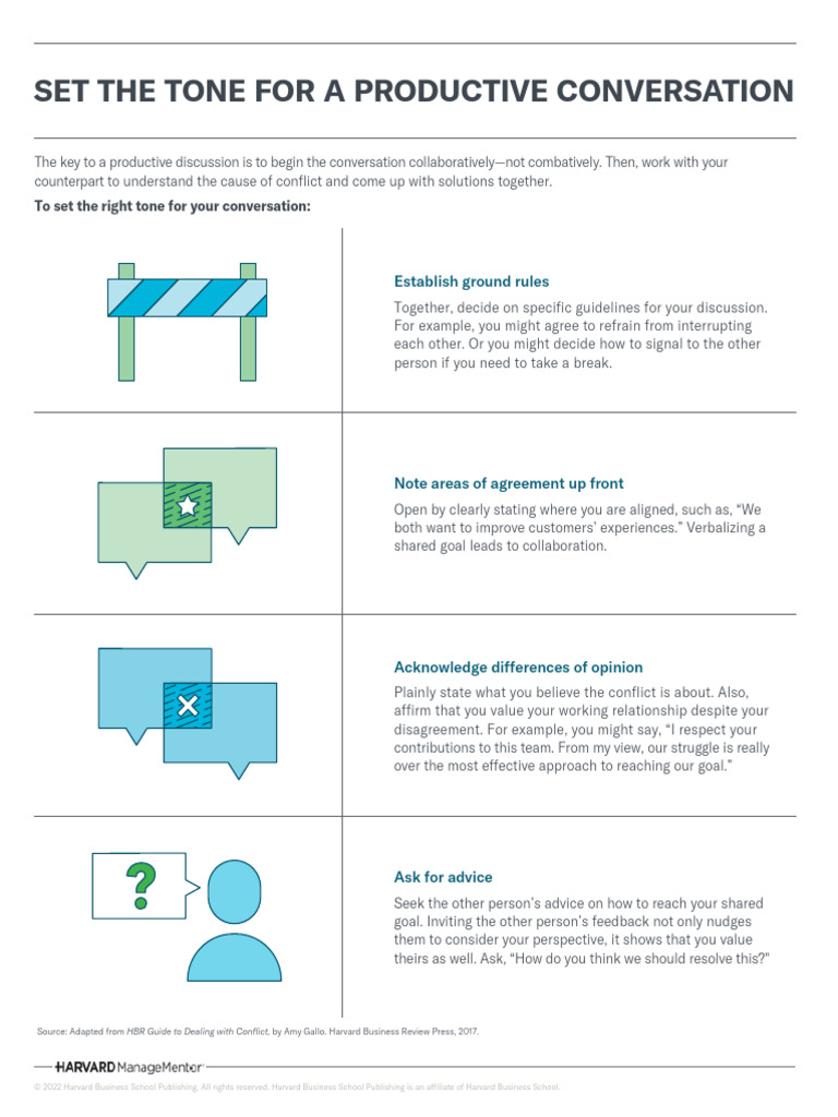 Tips for Productive Conversations | PDF
