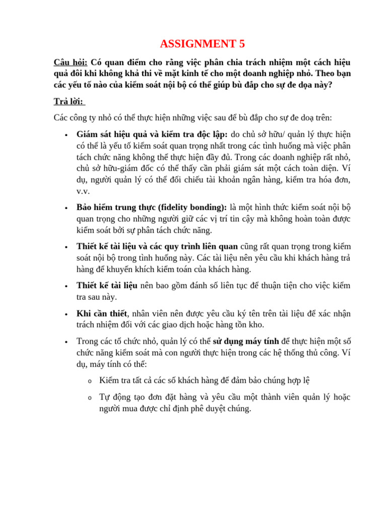 Assignment 5 | PDF