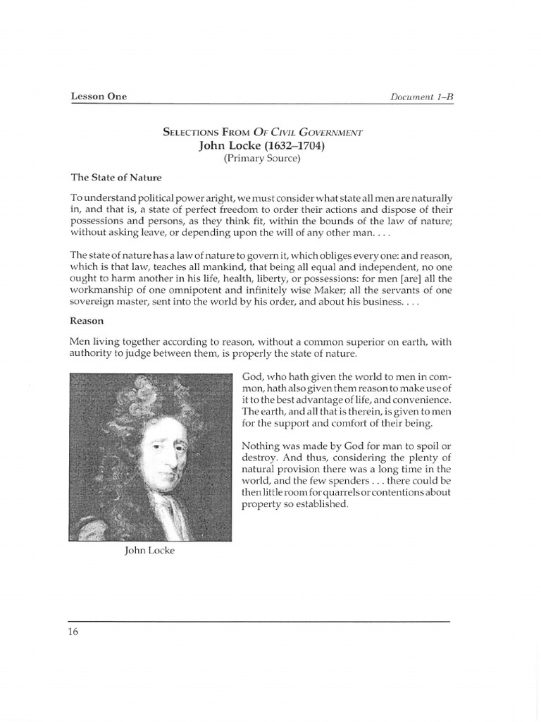 Locke Primary Source | PDF