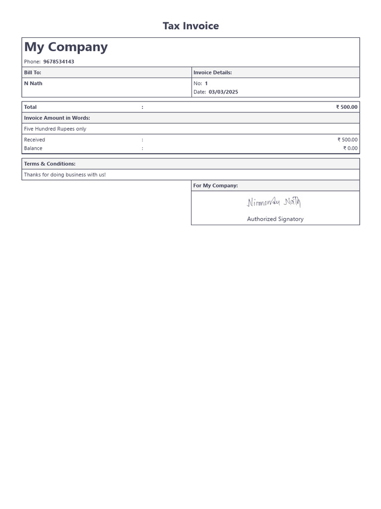 Tax Invoice - 1 - 03 - 03 - 25 | PDF