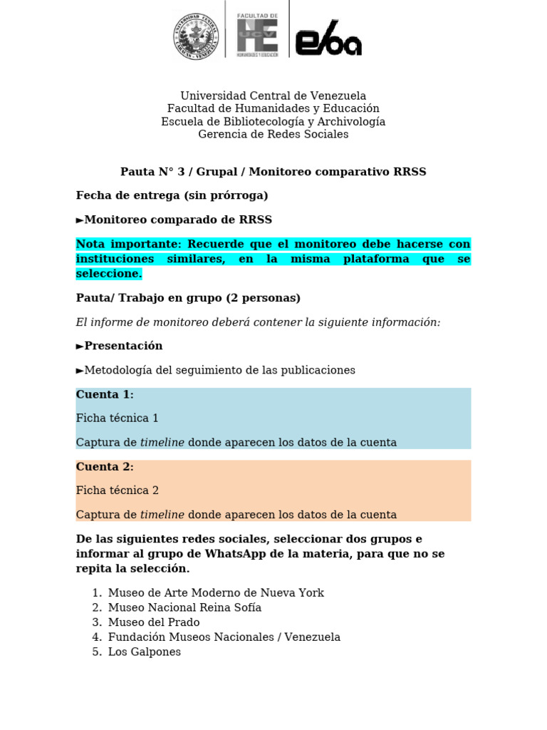 Monitoreo Comparativo de RRSS 2025 | PDF