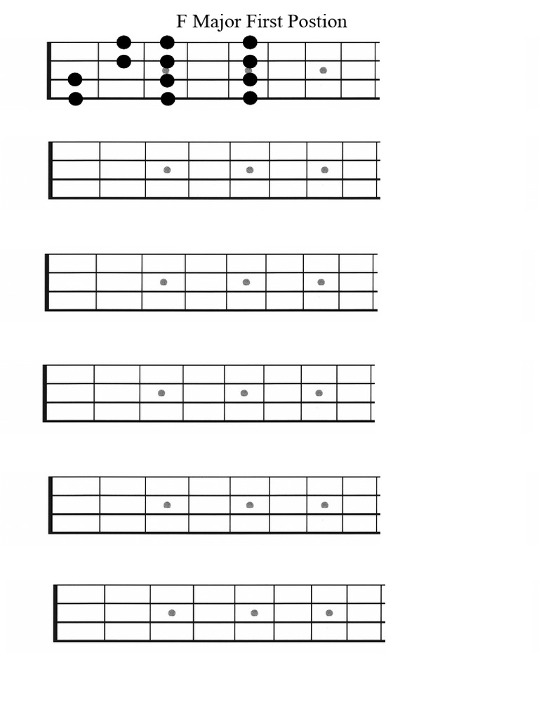 F Major 1 ST Position Bass | PDF