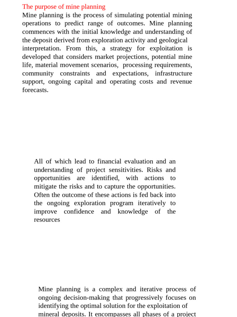 Lect 2. Planning Cycles... | PDF | Mining | Budget