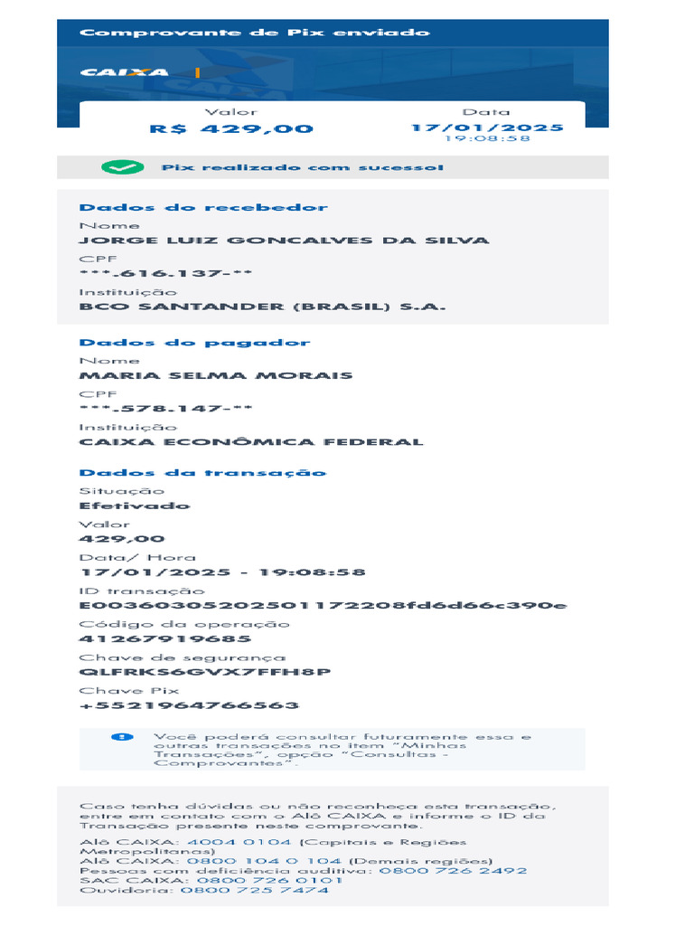 Comprovante2025 01 17 - 190909 | PDF
