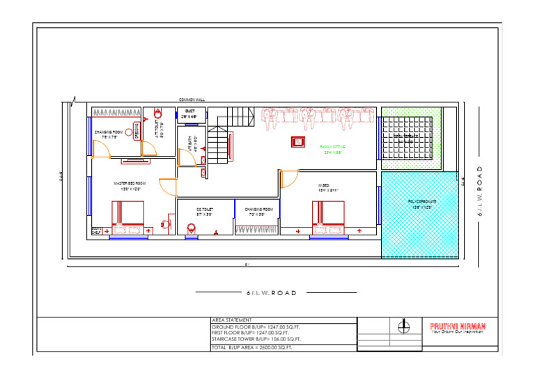 First Floor Plan for Proposed Bungalow | PDF