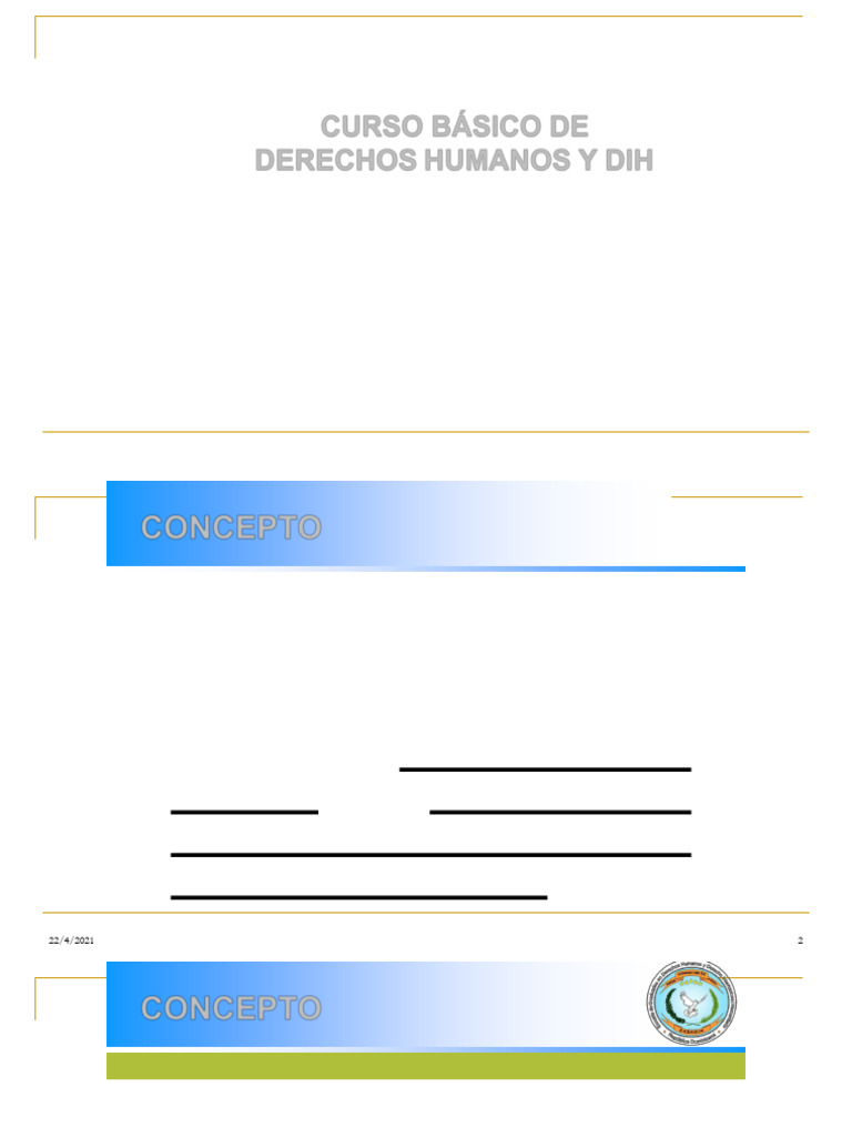 DDHH y DIH | PDF | Ley humanitaria internacional | Derechos humanos