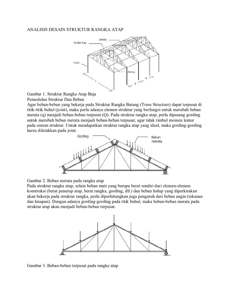 56447233 Analisis Desain Struktur Rangka Atap  56447233 Analisis Desain Struktur Rangka Atap